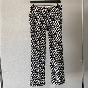 Black and White bird print Trousers